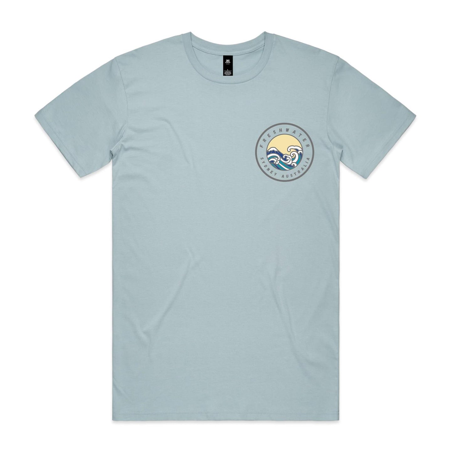 Freshwater Sydney Australia custom double logo collection Comfy Cotton Tee - Lost Manly Shop