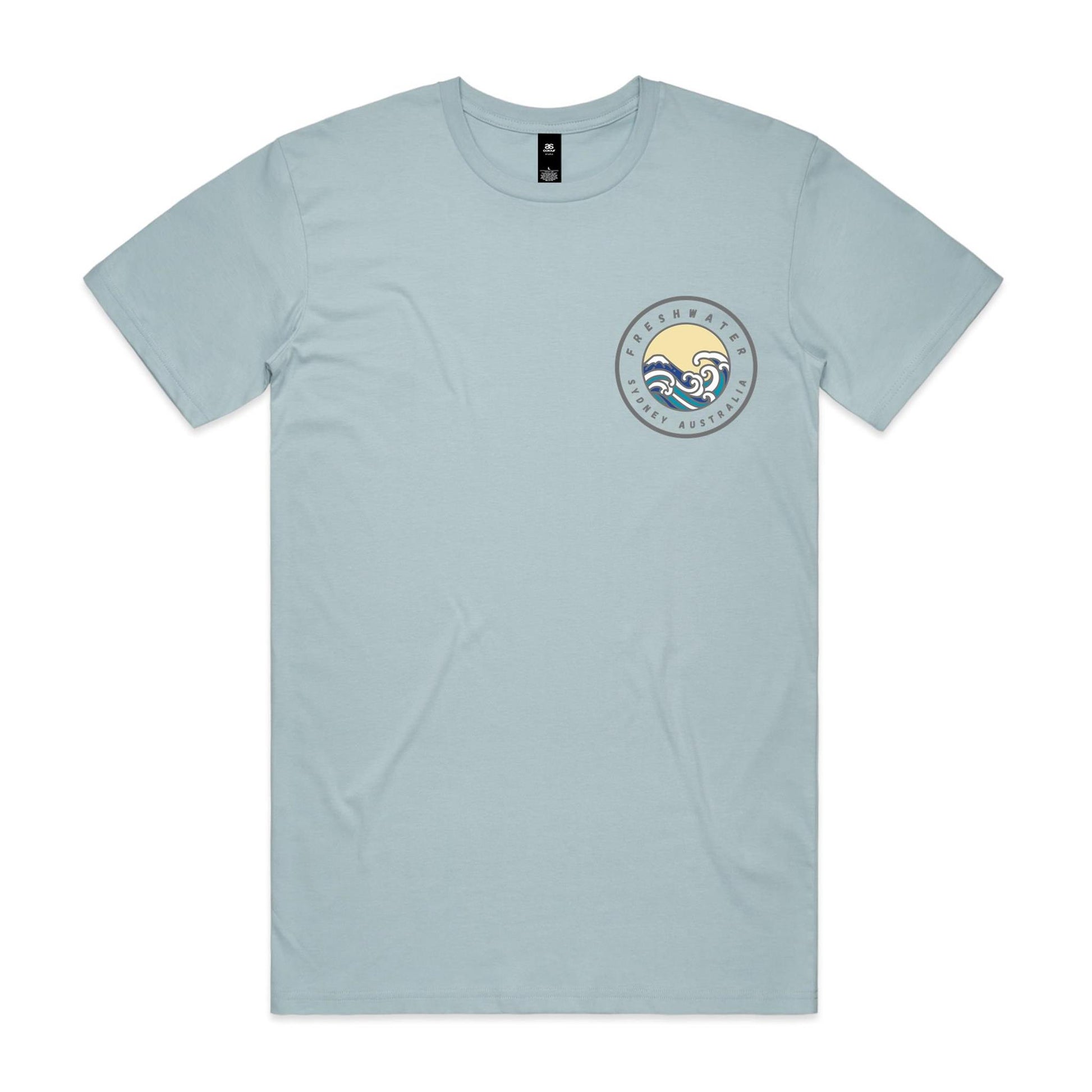 Freshwater Sydney Australia custom double logo collection Comfy Cotton Tee - Lost Manly Shop
