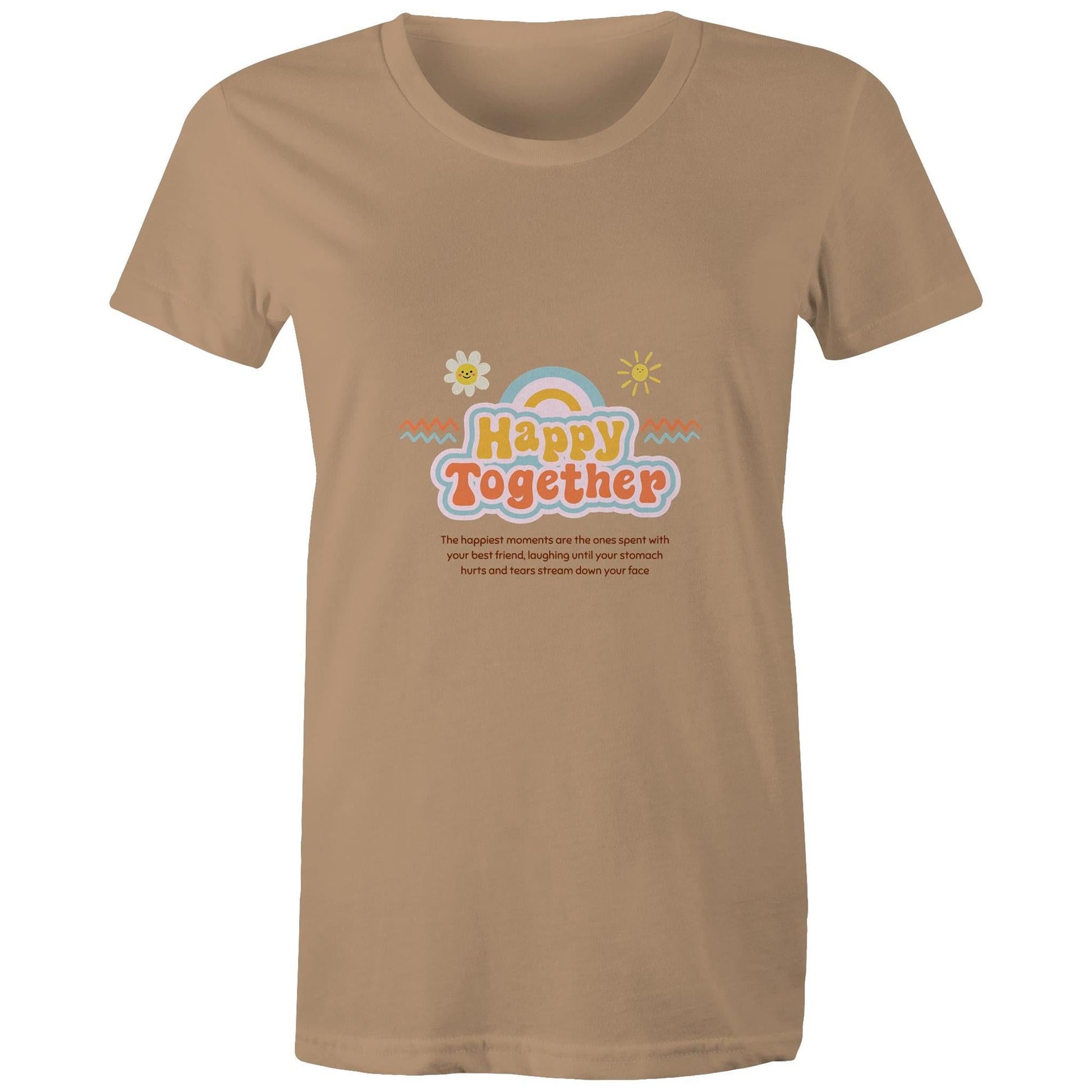 Maple Tee Happy Together Logo Print 