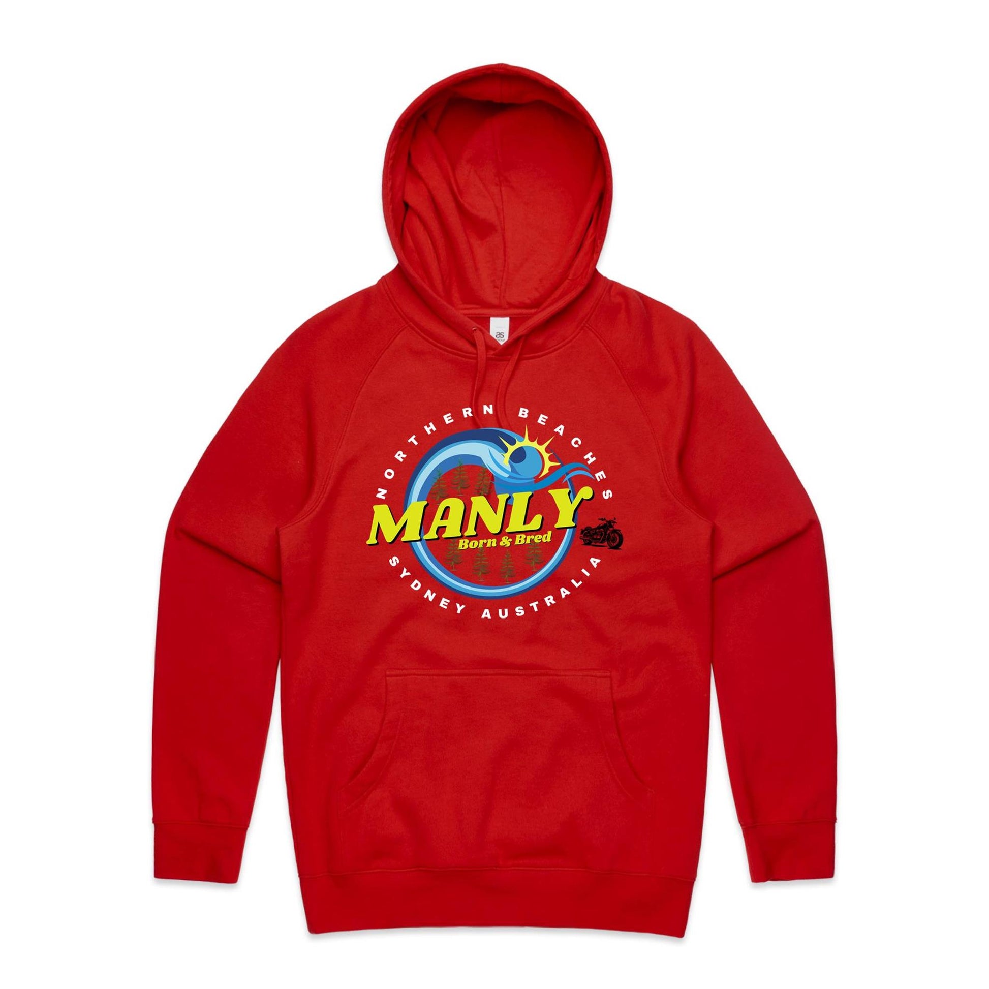 Lost Manly custom logo The Manly Barry Born & Bred edition AS Colour - Supply Hood - Lost Manly Shop