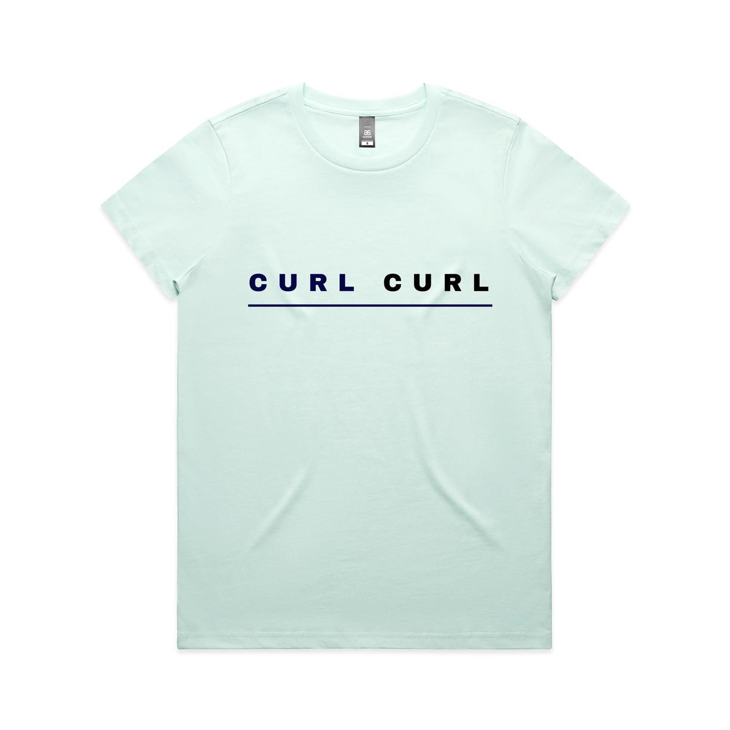 Lost Manly custom logo Curl Curl edition AS Colour Women's Maple Tee - Lost Manly Shop