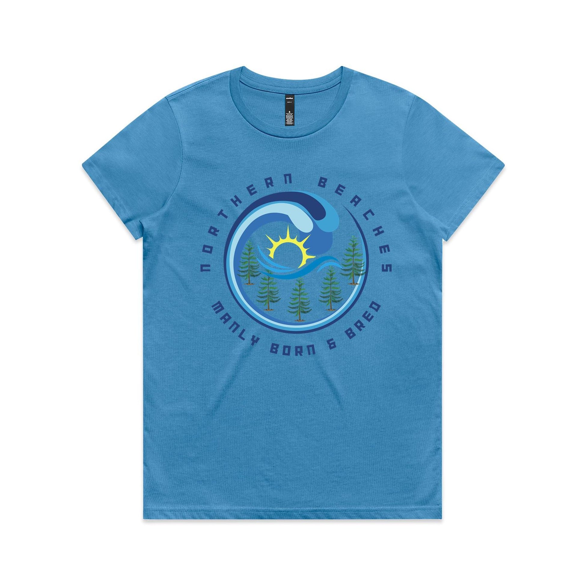 Lost Manly Custom Manly Beach Logo Edition AS Colour Women's Maple Tee - Lost Manly Shop
