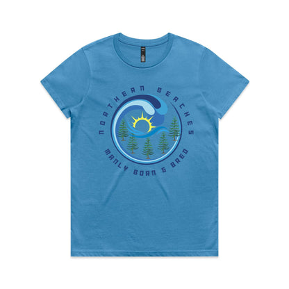 Lost Manly Custom Manly Beach Logo Edition AS Colour Women's Maple Tee - Lost Manly Shop
