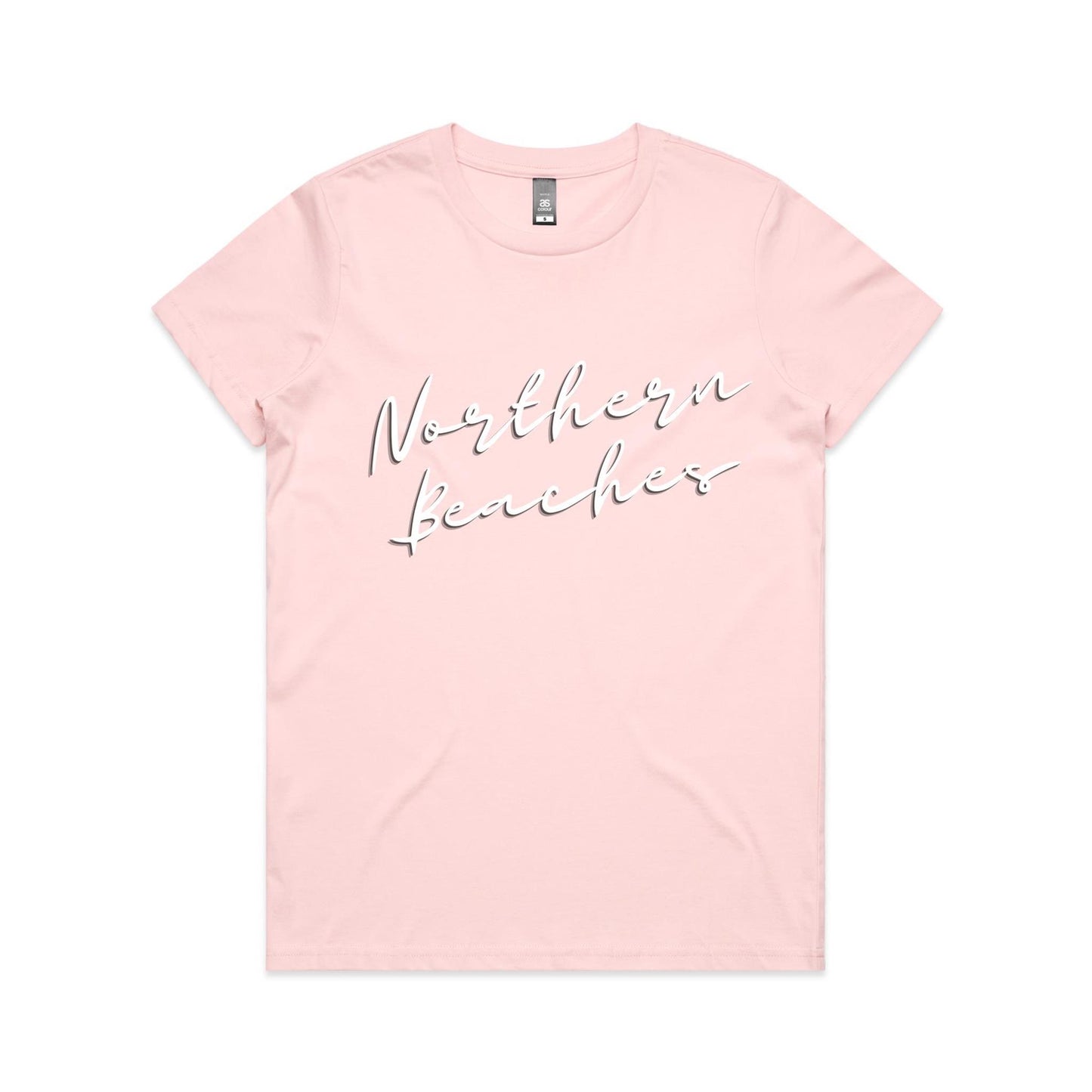 Lost Manly custom logo Northern Beaches AS Colour Women's Maple Tee - Lost Manly Shop
