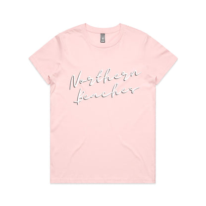Lost Manly custom logo Northern Beaches AS Colour Women's Maple Tee - Lost Manly Shop