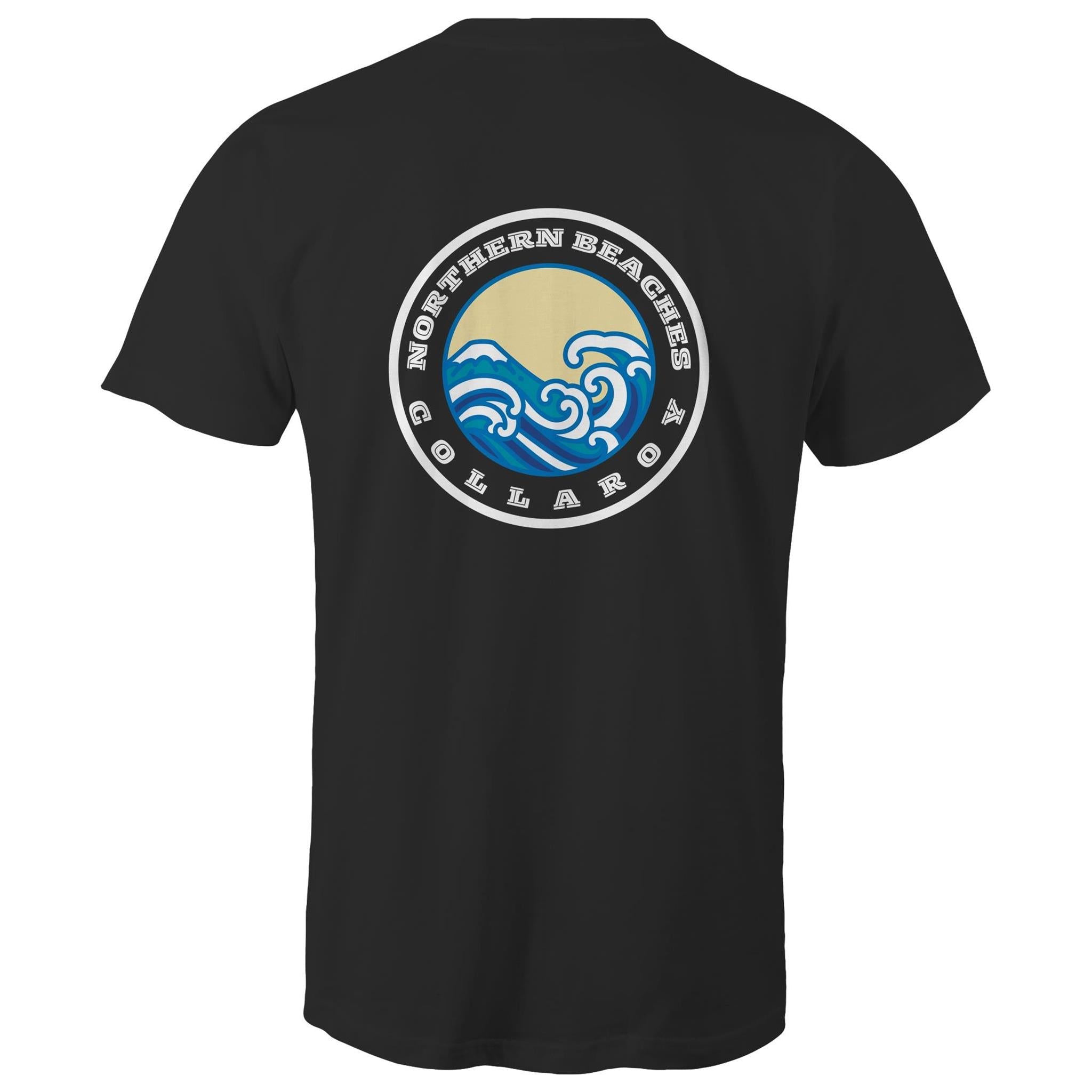Bondi Born n Bred / Collaroy custom logos printed on AS Colour Staple - Mens T-Shirt 
