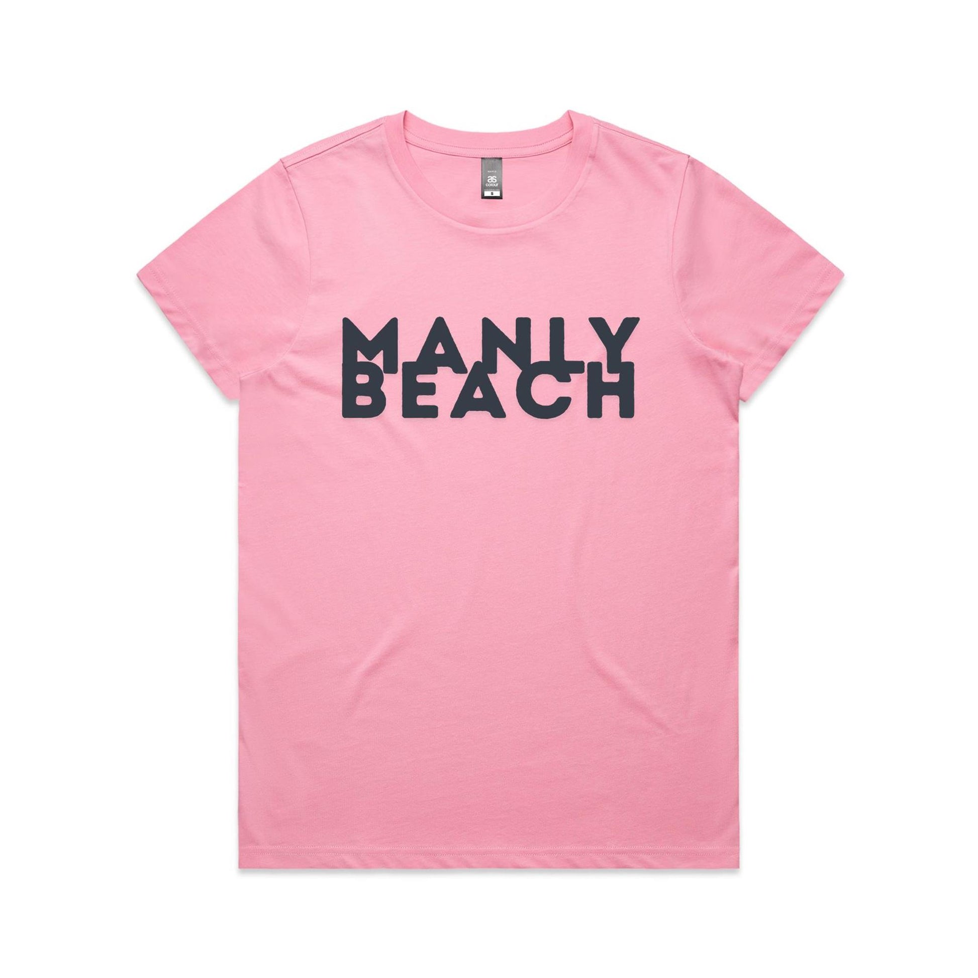 Lost Manly custom logo Manly Beach edition AS Colour Women's Maple Tee - Lost Manly Shop