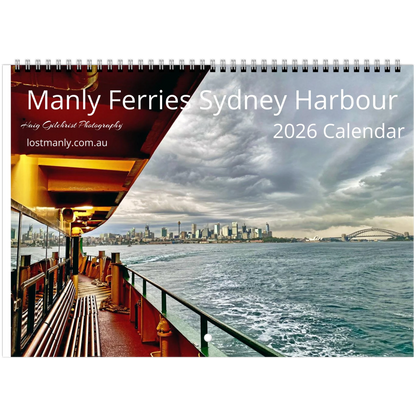 Manly Ferries on Sydney Harbour 2026 Wall Calendar 