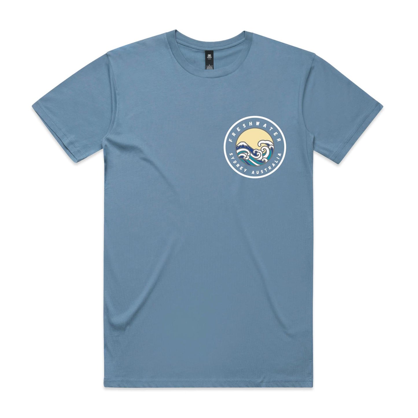 Freshwater Sydney Australia Double Logo Collection Comfy Cotton Tee - Lost Manly Shop