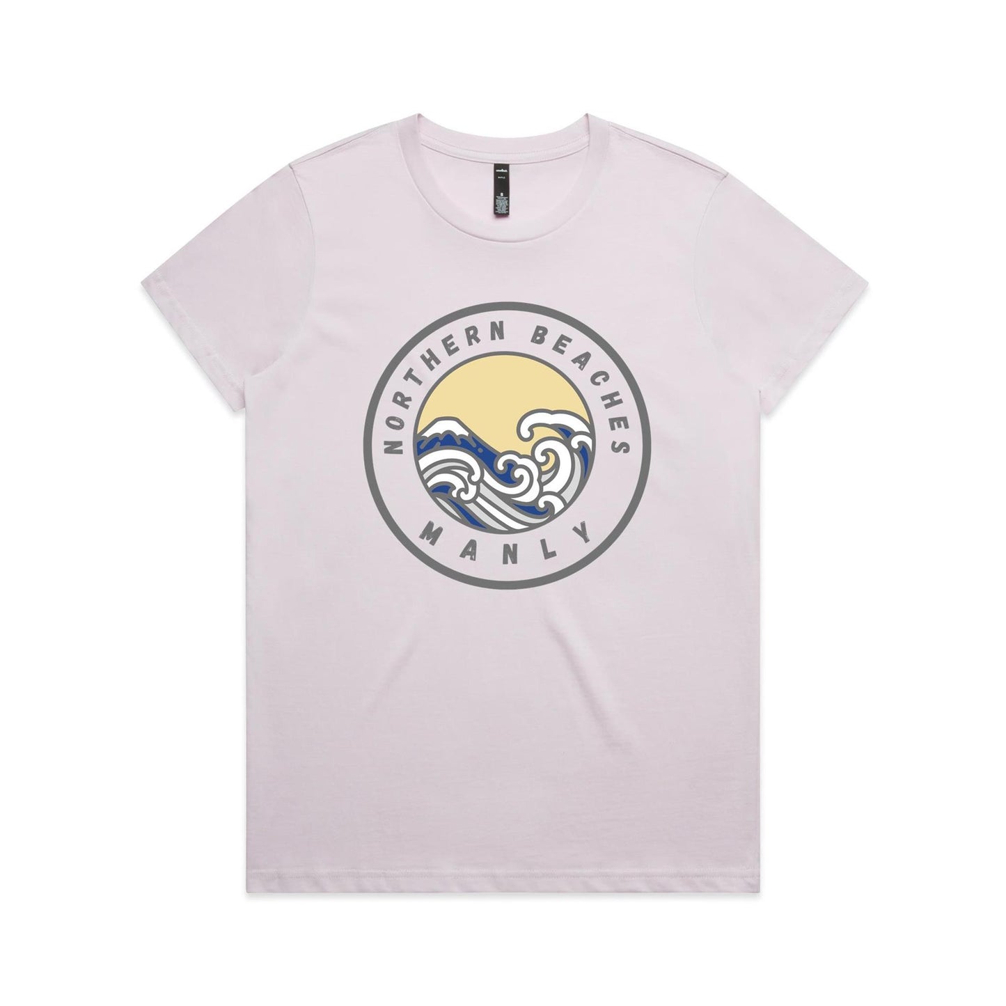 Lost Manly Custom Logo Northern Beaches Manly Edition AS Colour Women's Maple Tee - Lost Manly Shop