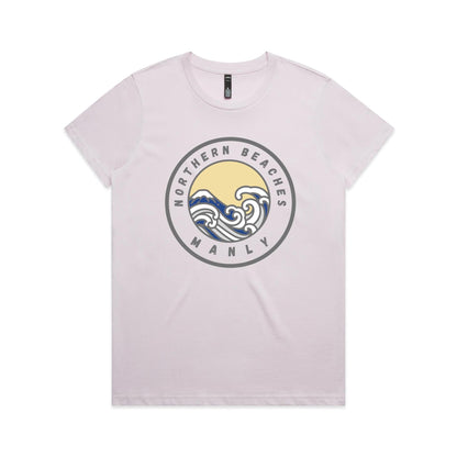 Lost Manly Custom Logo Northern Beaches Manly Edition AS Colour Women's Maple Tee - Lost Manly Shop