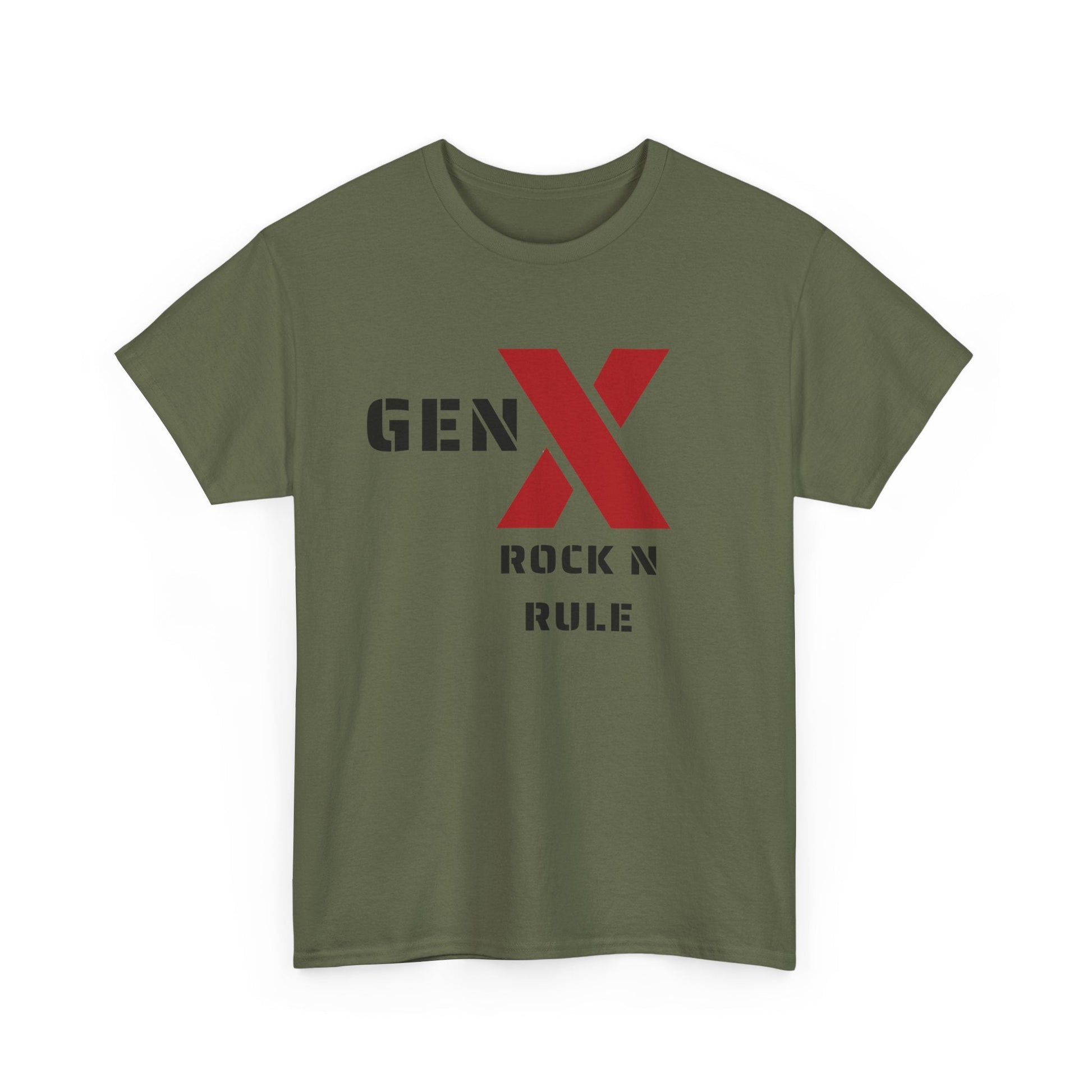 Gen X Rock N Rule Unisex Tee - Vintage Style Music T-Shirt, Casual Wear, Gift for Gen X, Music Lovers, Nostalgia Apparel 