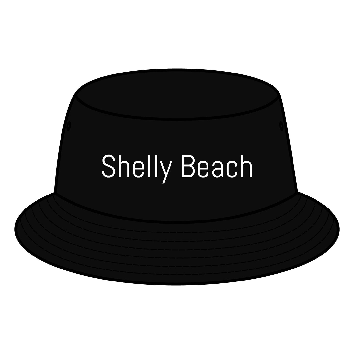 SHELLY BEACH Bucket Hat Custom Northern Beaches Logo Design 