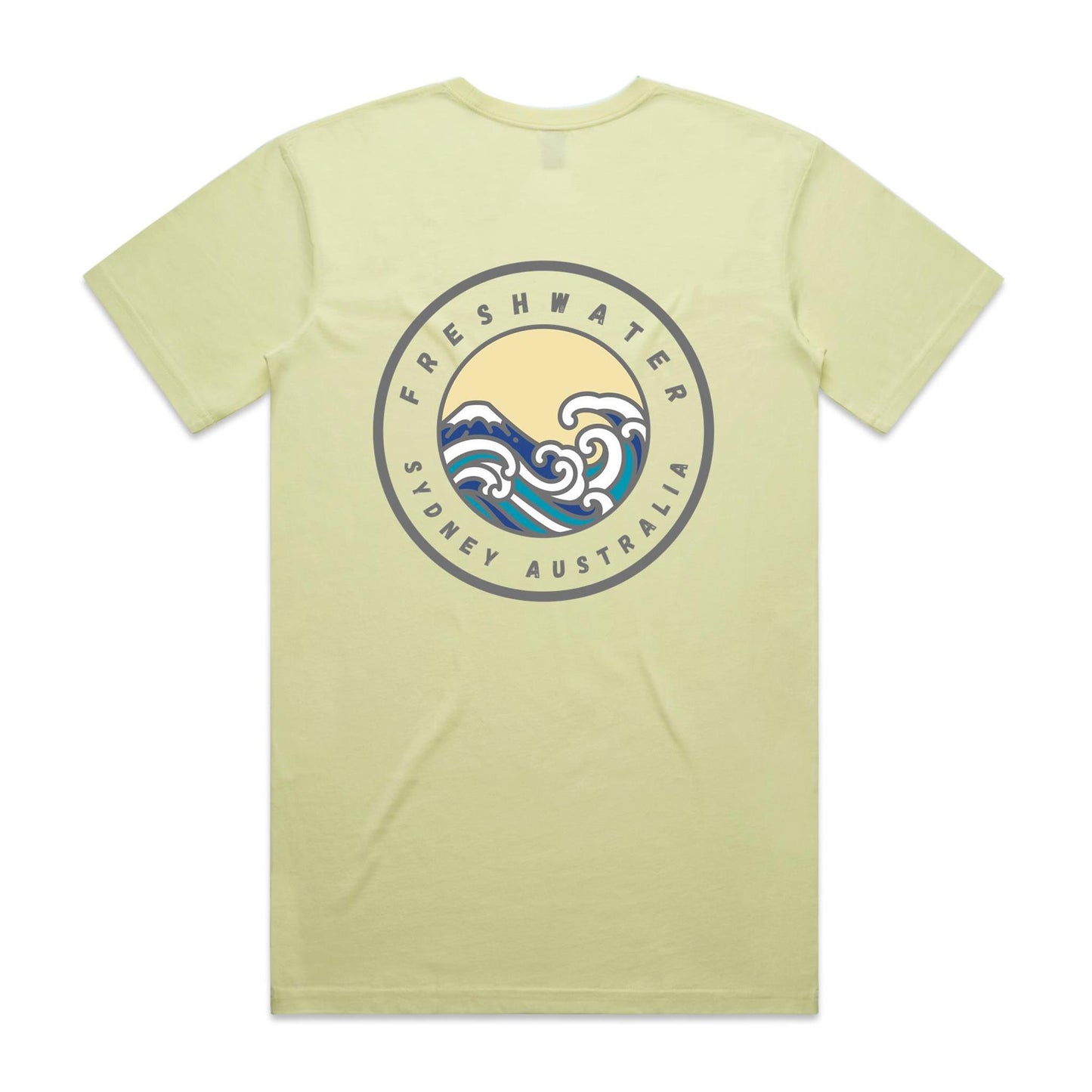 Freshwater Sydney Australia custom double logo collection Comfy Cotton Tee - Lost Manly Shop