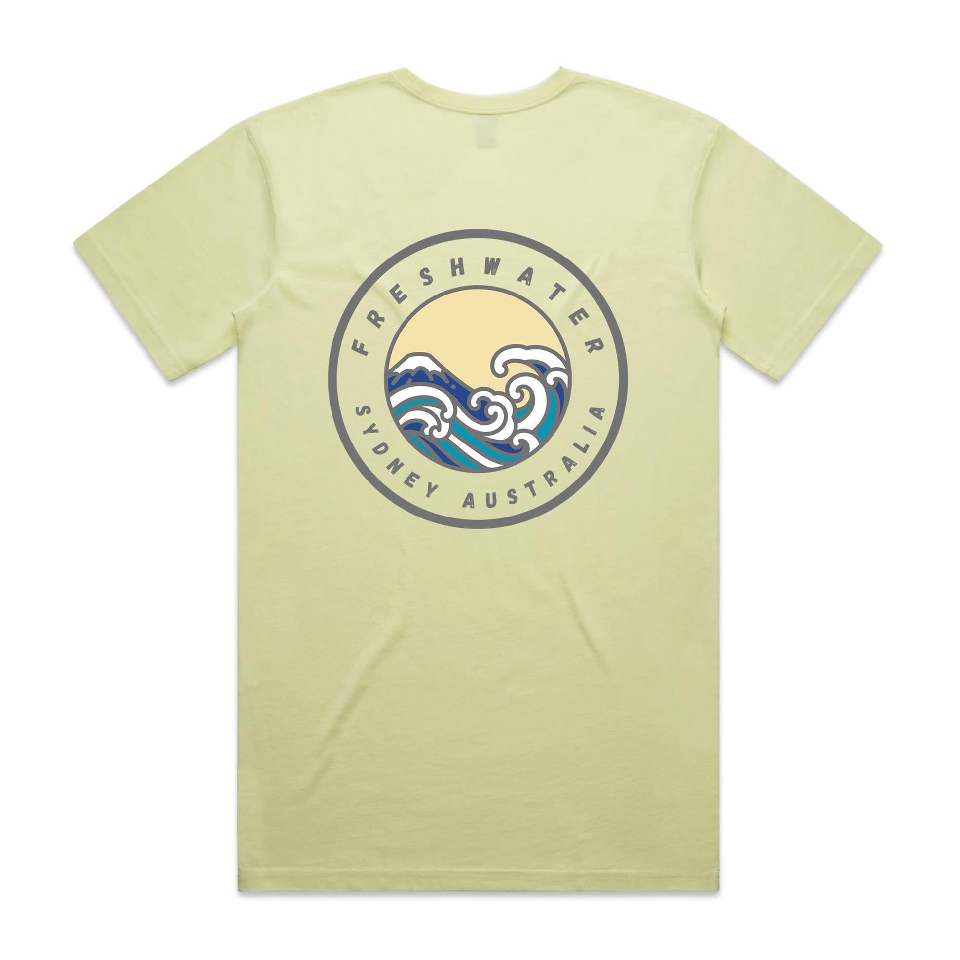 Freshwater Sydney Australia custom double logo collection Comfy Cotton Tee - Lost Manly Shop