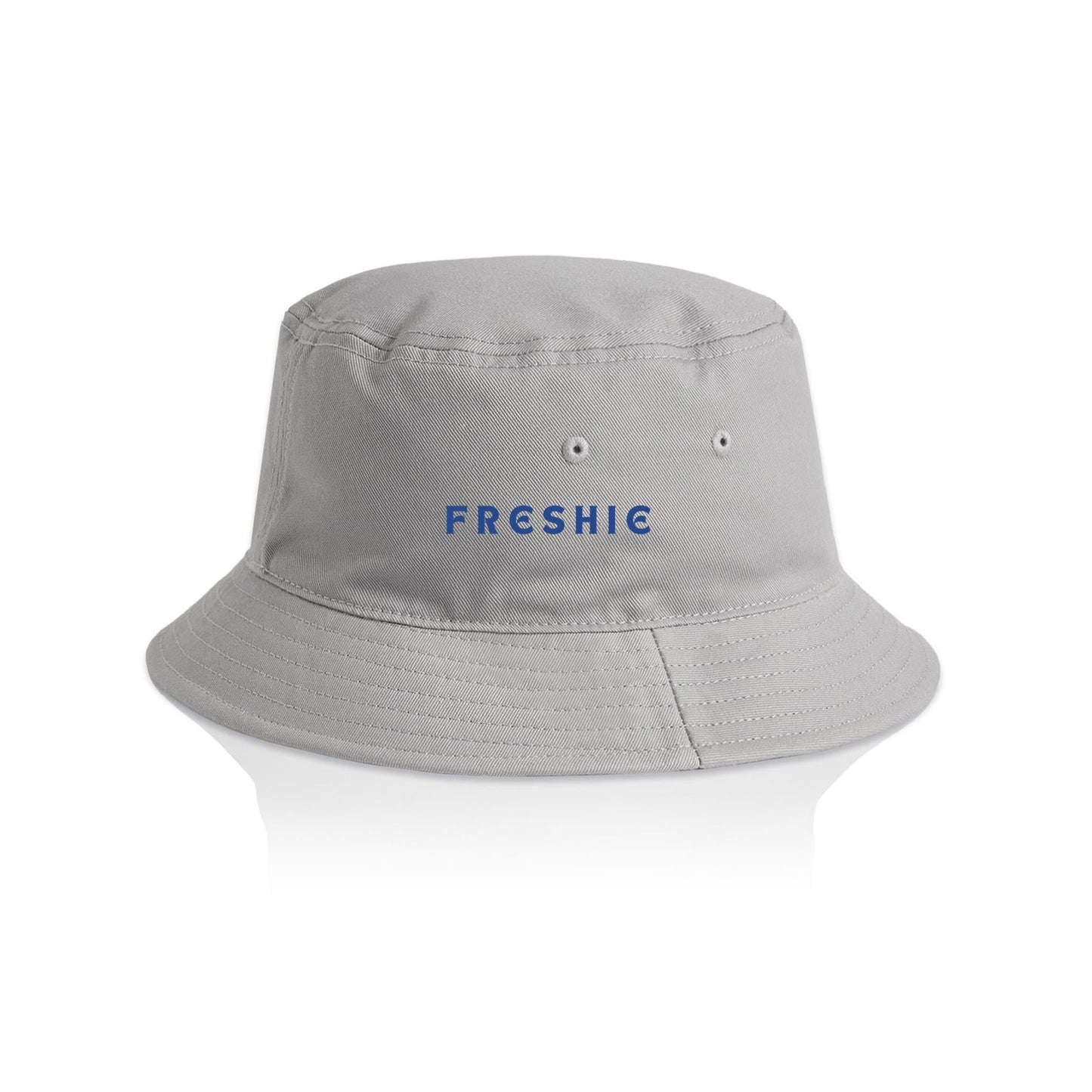 AS Colour Bucket Hat FRESHIE custom logo navy font 