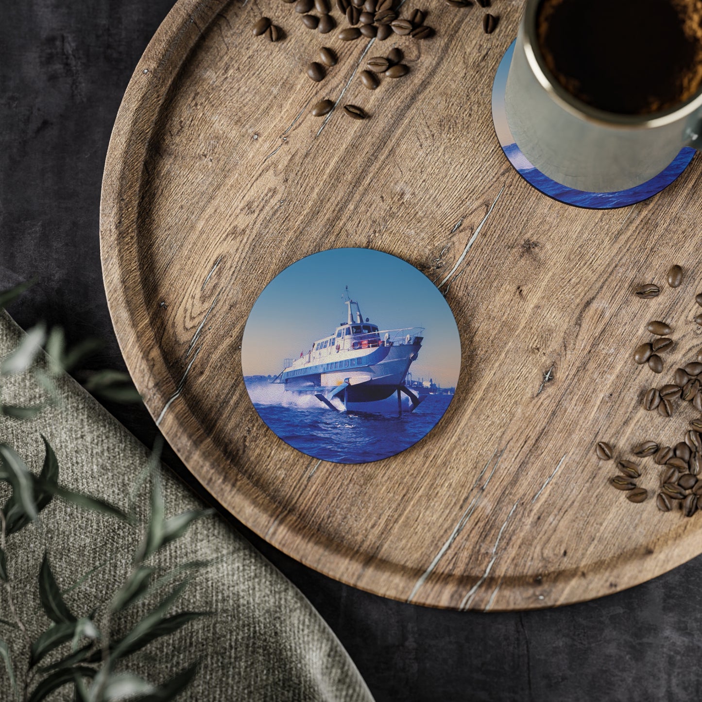 Cork Coasters - 'Curl Curl' Hydrofoil on Sydney Harbour - Lost Manly Shop