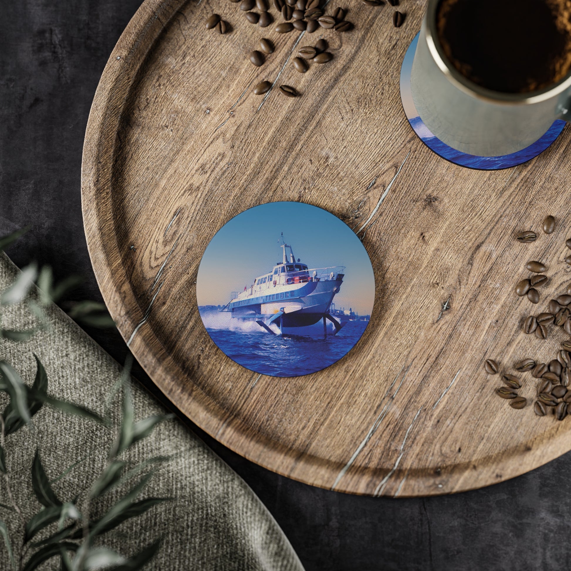 Cork Coasters - 'Curl Curl' Hydrofoil on Sydney Harbour - Lost Manly Shop