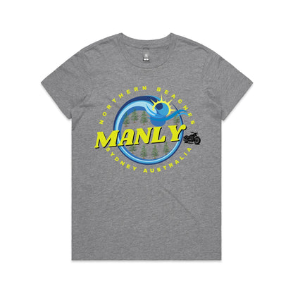 Lost Manly custom logo The Manly Barry AS Colour Women's Maple Tee - Lost Manly Shop