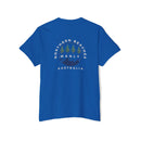 "The Westwood" Northern Beaches custom design different logo front and back Heavy Cotton Pocket Tee Printify