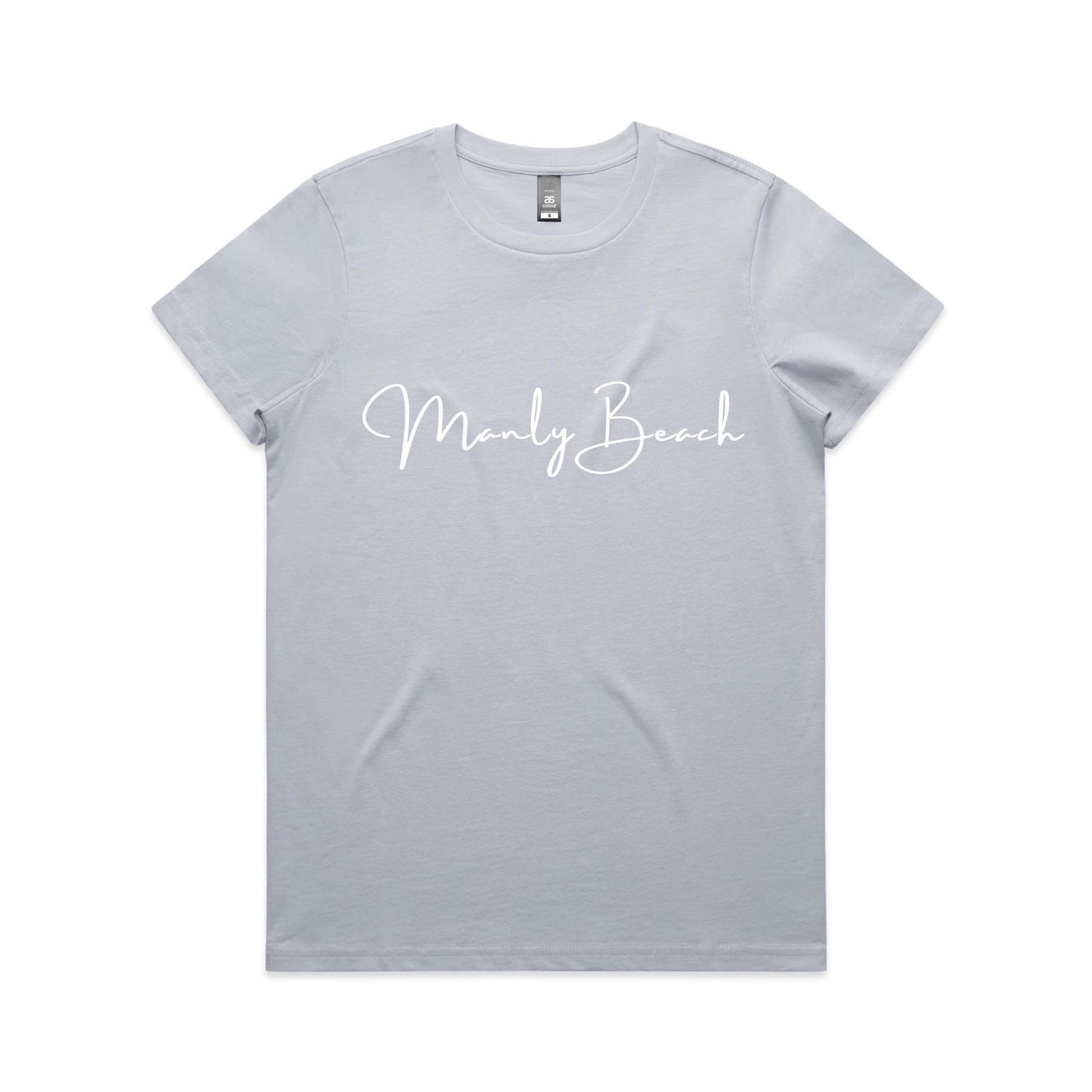 Lost Manly custom logo Manly Beach edition AS Colour Women's Maple Tee - Lost Manly Shop