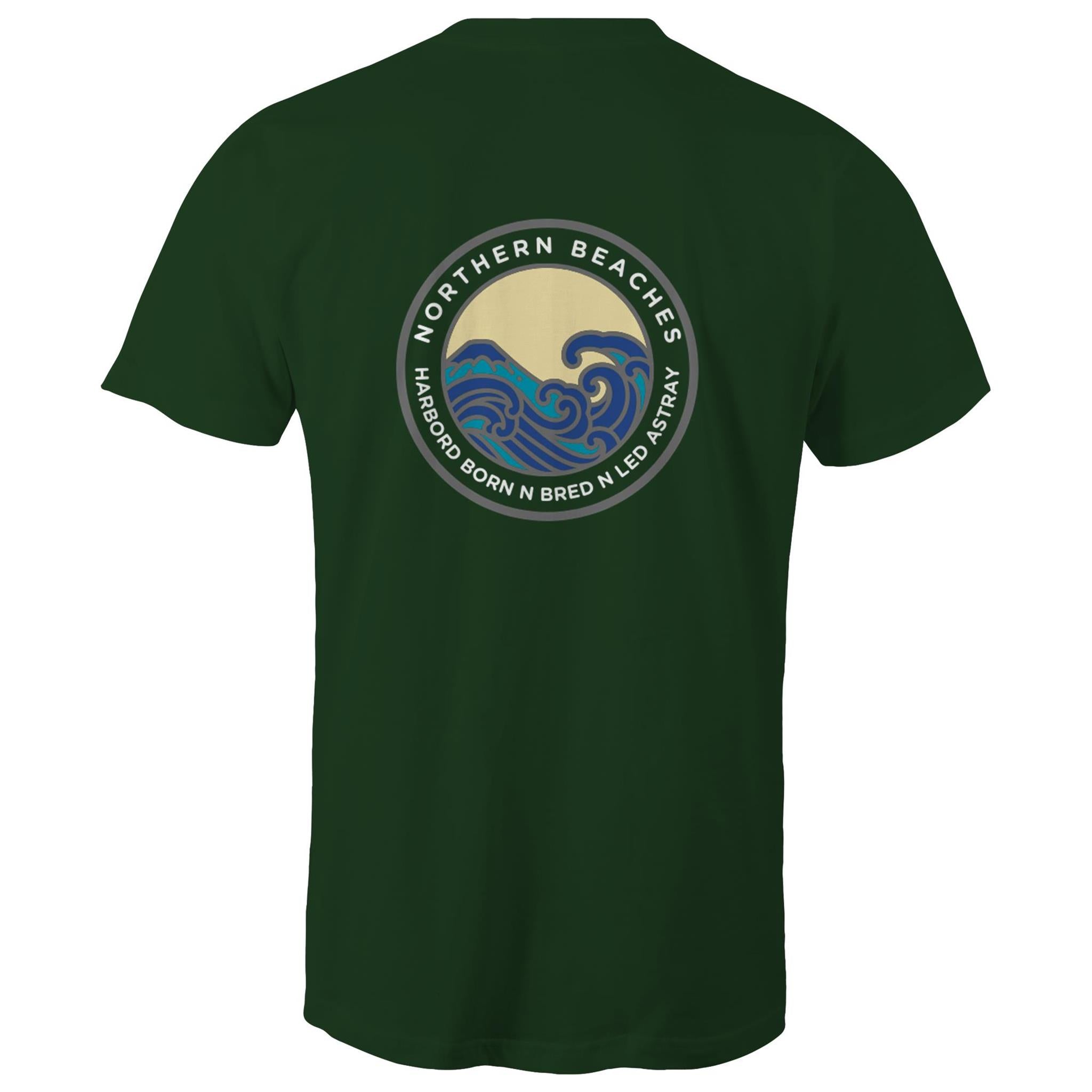 Harbord Born and Bred Northern Beaches Sydney Australia Printed Logo T-Shirt Ogo Merch