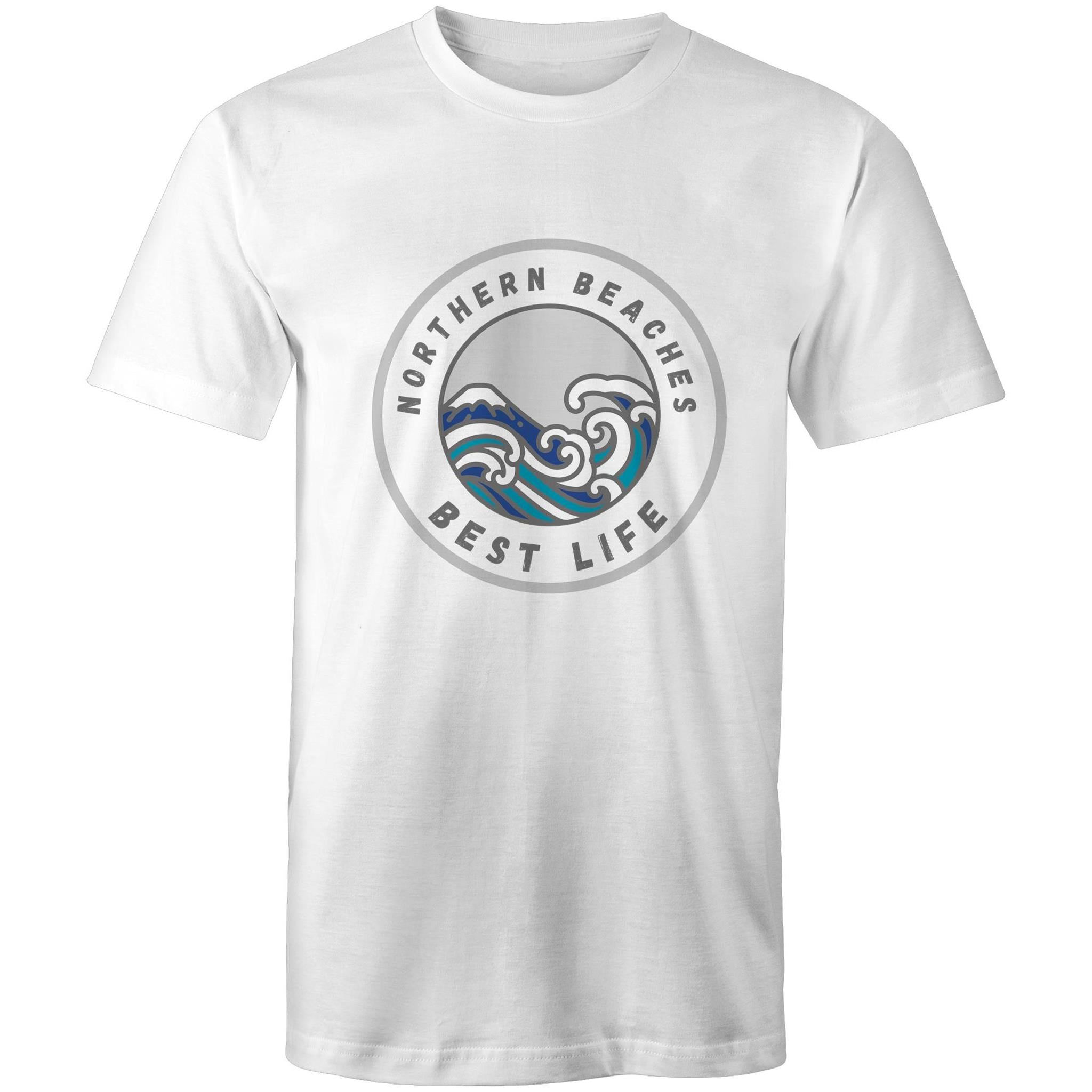 Northern Beaches Best Life custom logo printed on AS Colour Staple - Mens T-Shirt 