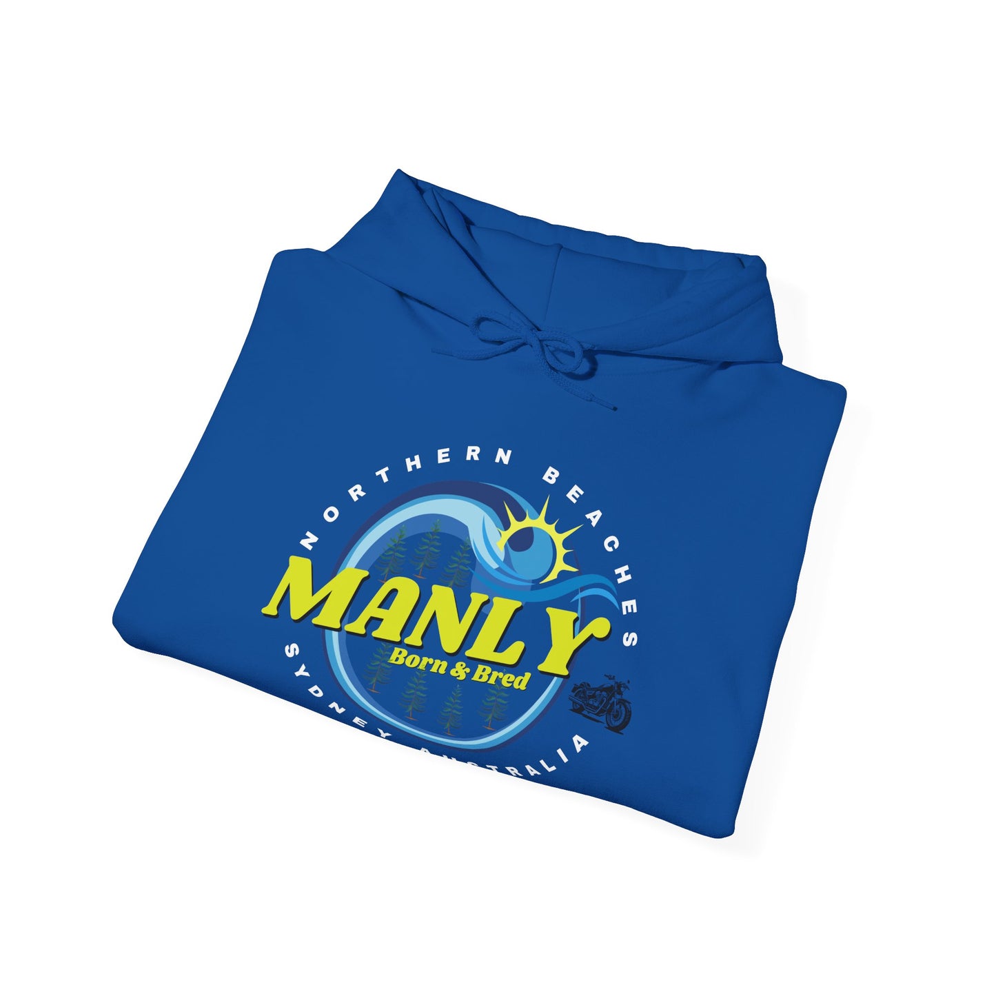 Lost Manly custom logo Manly Beach Surf Hoodie – Sydney Australia Vintage Surf Crest Hoodie - Lost Manly Shop
