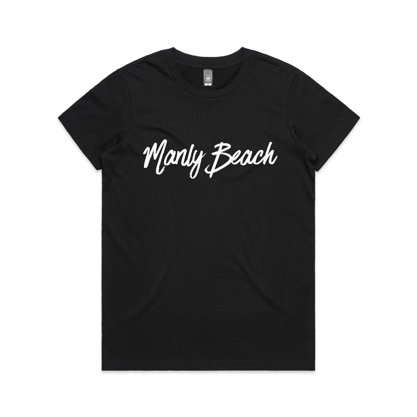 Lost Manly custom logo Manly Beach edition AS Colour Women's Maple Tee - Lost Manly Shop
