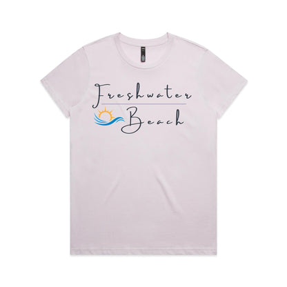 Lost Manly Custom Freshwater Beach Logo Limited Edition AS Colour Women's Maple Tee