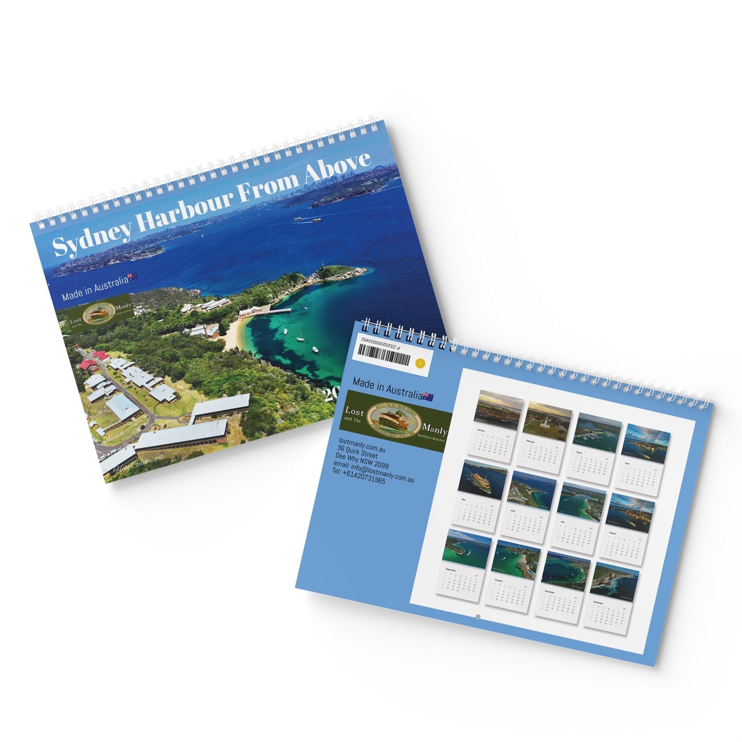 Sydney Harbour From Above Wall Calendar 2026 