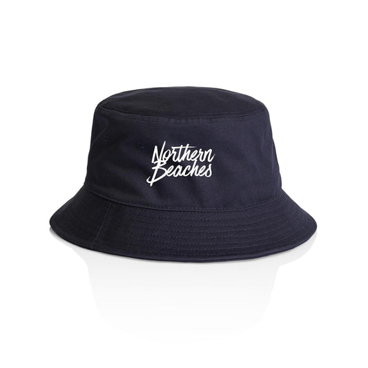 AS Colour Bucket Hat Northern Beaches white font 