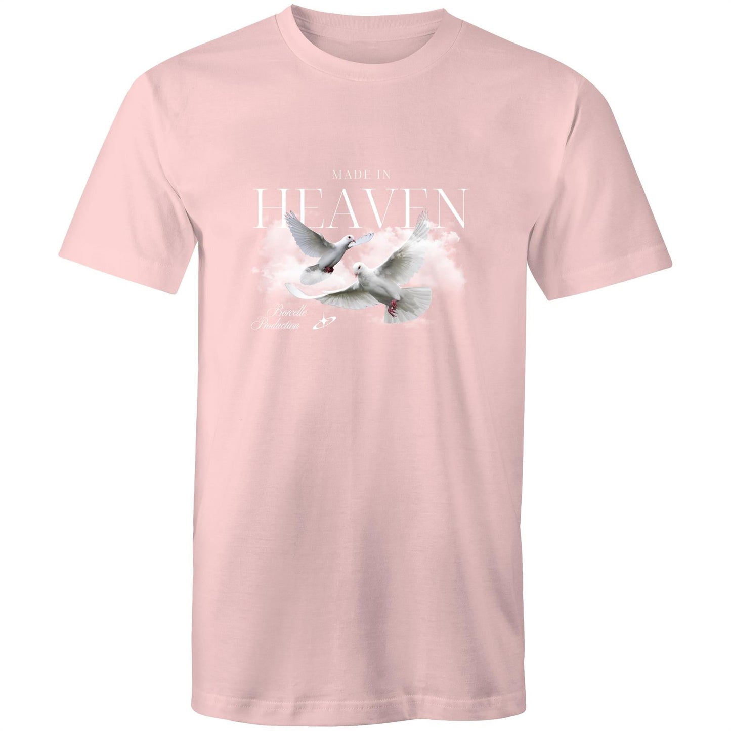 Mens T-Shirt Heaven custom logo 