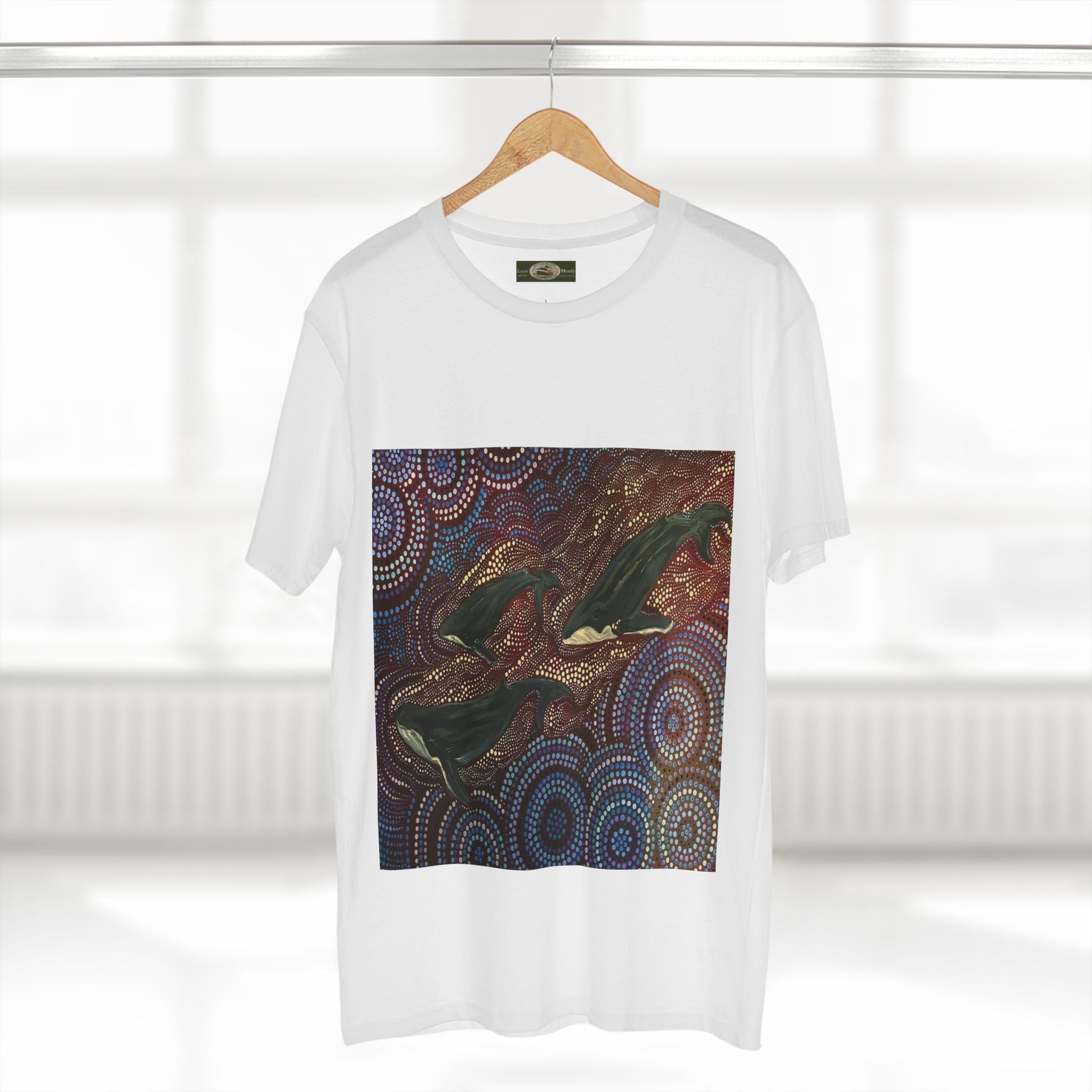 Whales at Long Reef Northern Beaches Sydney Australia Printed T-Shirt Printify
