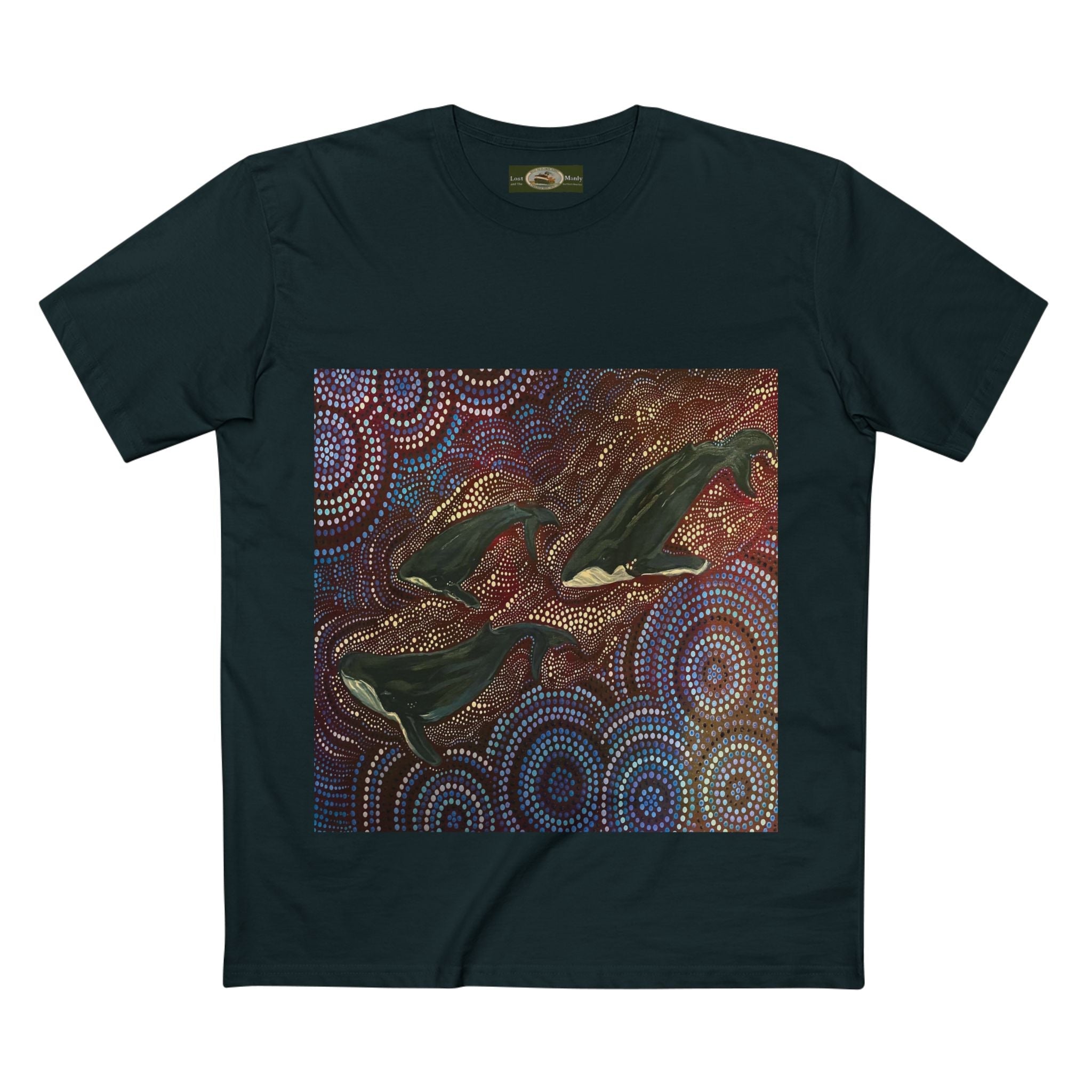 Whales at Long Reef Northern Beaches Sydney Australia Printed T-Shirt Printify