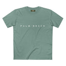 Palm Beach custom logo print Lost Manly label on Adult Staple Cotton T-Shirt Printify