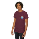 Heavy Cotton T-Shirt with free Canva custom designed logo front and back 