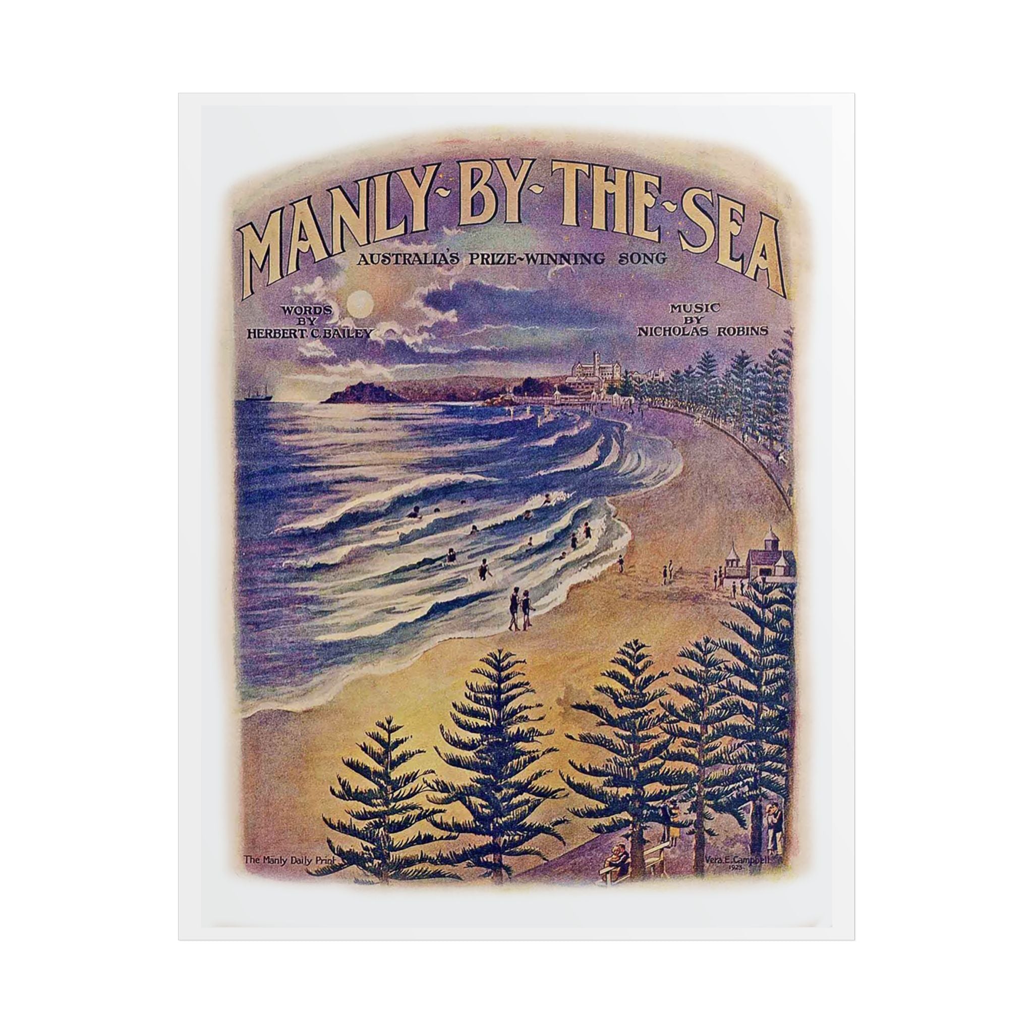 Manly Vintage Poster