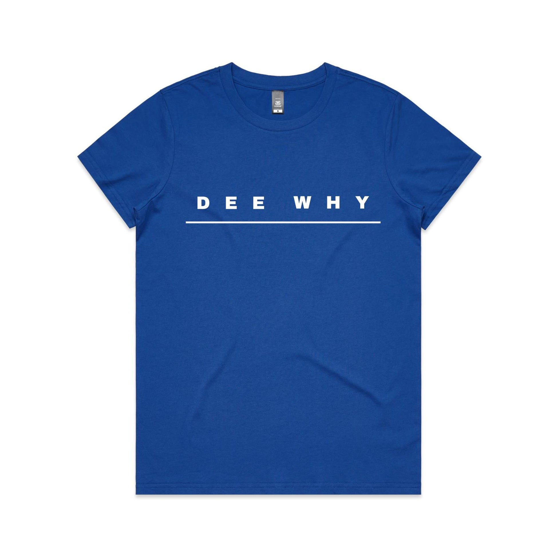 Lost Manly custom logo Dee Why edition AS Colour Women's Maple Tee - Lost Manly Shop