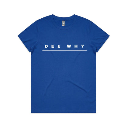 Lost Manly custom logo Dee Why edition AS Colour Women's Maple Tee - Lost Manly Shop