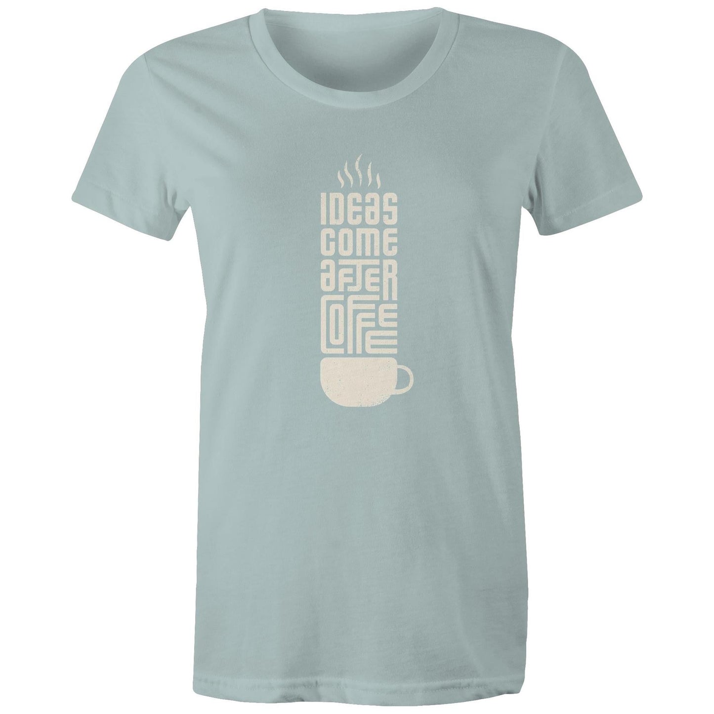 Women's Maple Tee Coffee Print 