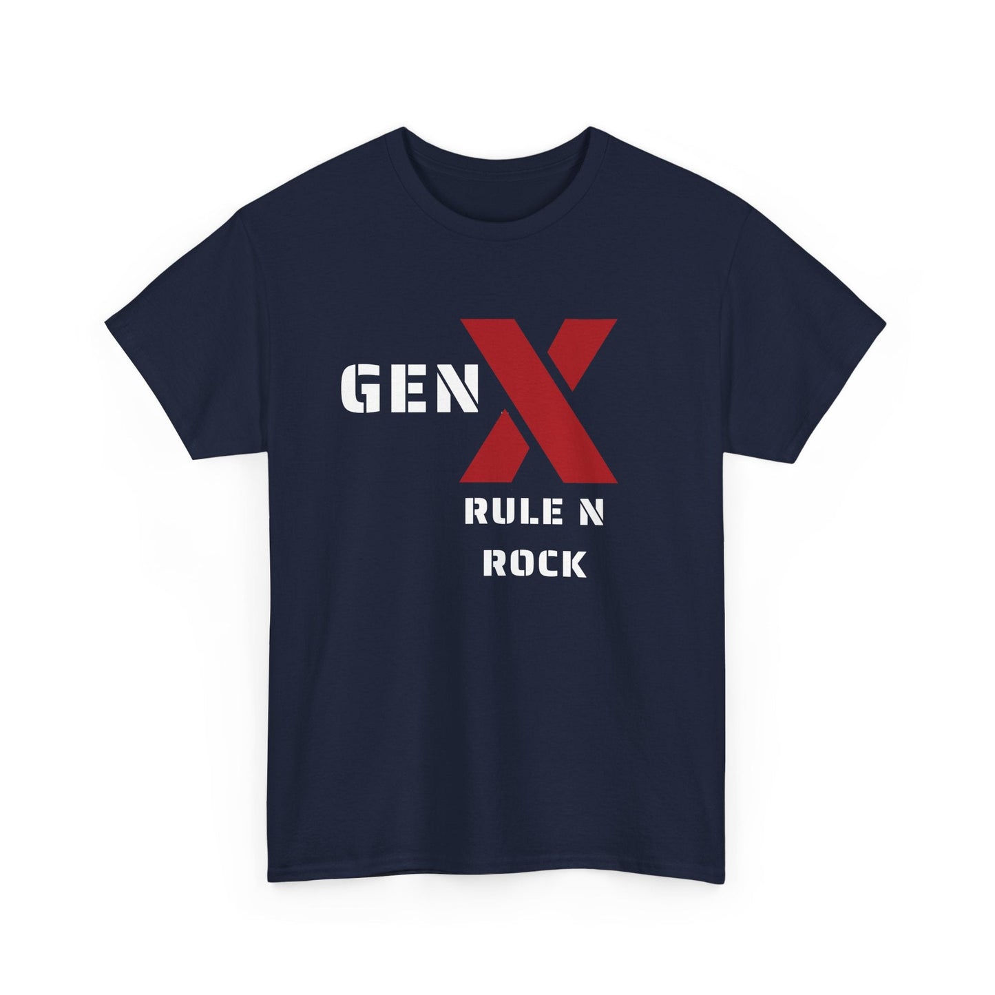 Gen X Rule N Rock Unisex Tee - Vintage Style Music T-Shirt, Casual Wear, Gift for Gen X, Music Lovers, Nostalgia Apparel 