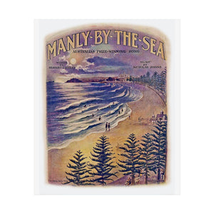 Manly by the Sea 1924 Vintage Poster Print 'Vibrant' - Lost Manly Shop