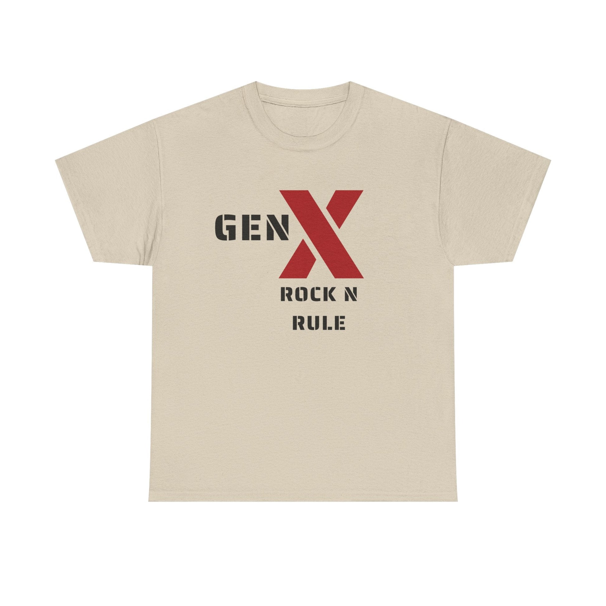 Gen X Rock N Rule Unisex Tee - Vintage Style Music T-Shirt, Casual Wear, Gift for Gen X, Music Lovers, Nostalgia Apparel 
