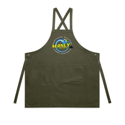 Lost Manly custom logo The Manly Barry Born & Bred edition AS Colour Carrie Apron - Lost Manly Shop