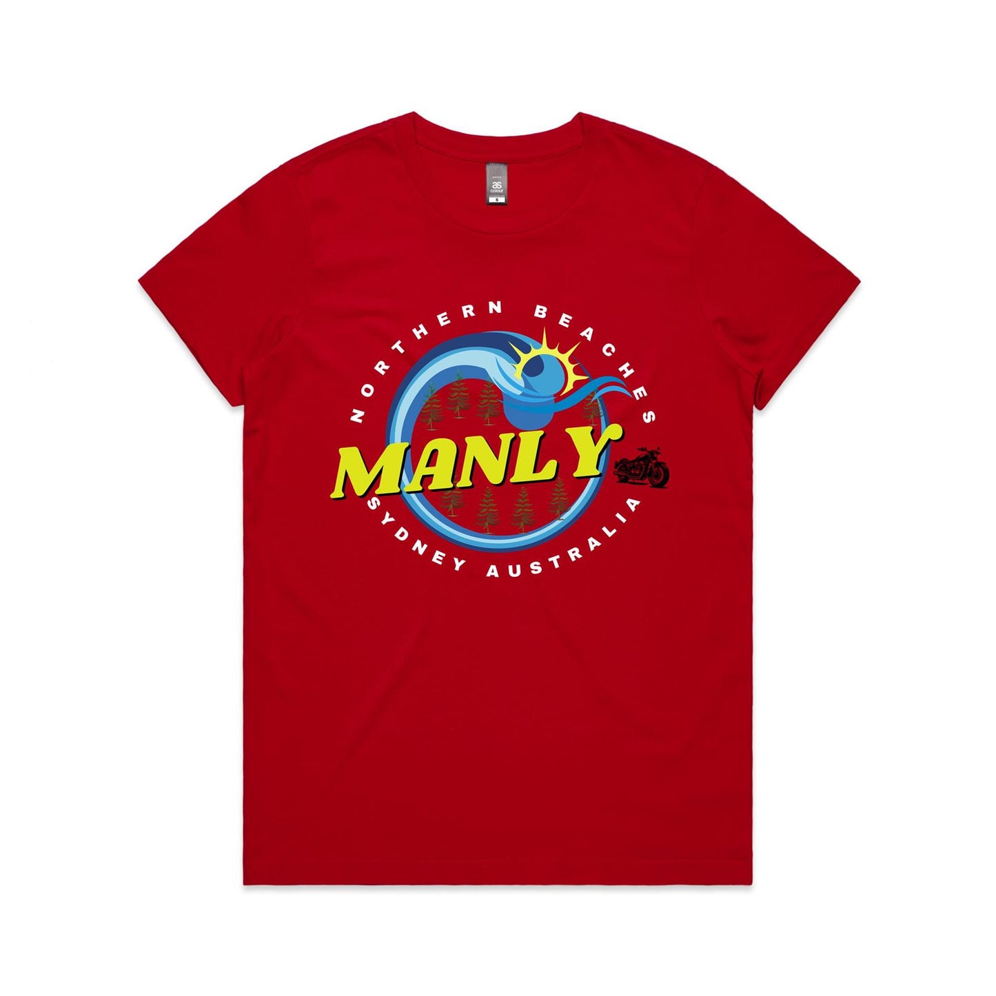 Lost Manly custom logo The Manly Barry AS Colour Women's Maple Tee - Lost Manly Shop