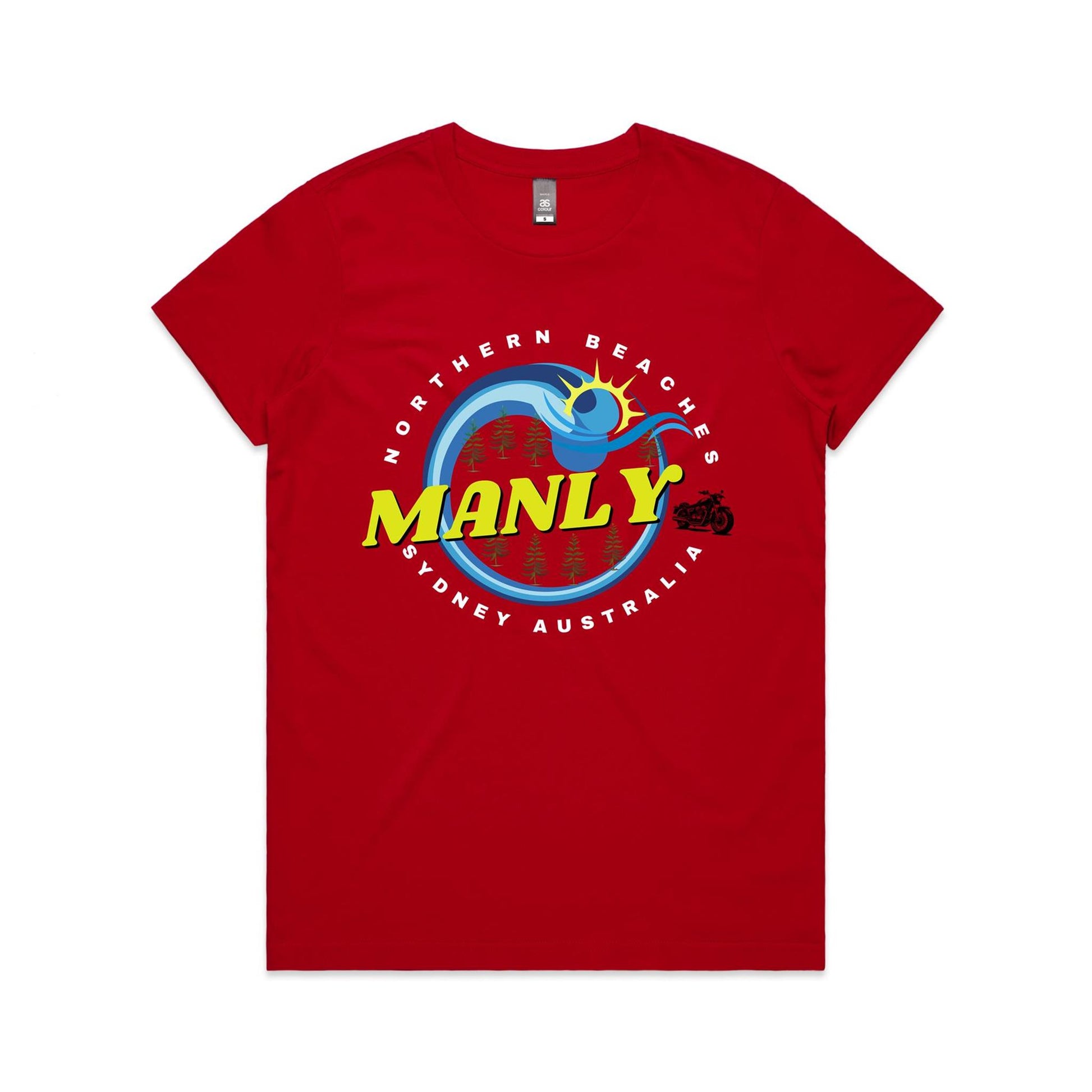 Lost Manly custom logo The Manly Barry AS Colour Women's Maple Tee - Lost Manly Shop