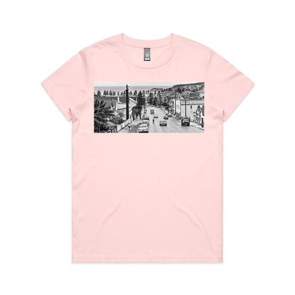 Vintage Manly Tyre Man Women’s Cotton T-Shirt – Sydney Road