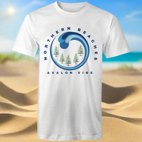 Cotton T-Shirt Northern Beaches Avalon Vibe logo - Lost Manly Shop