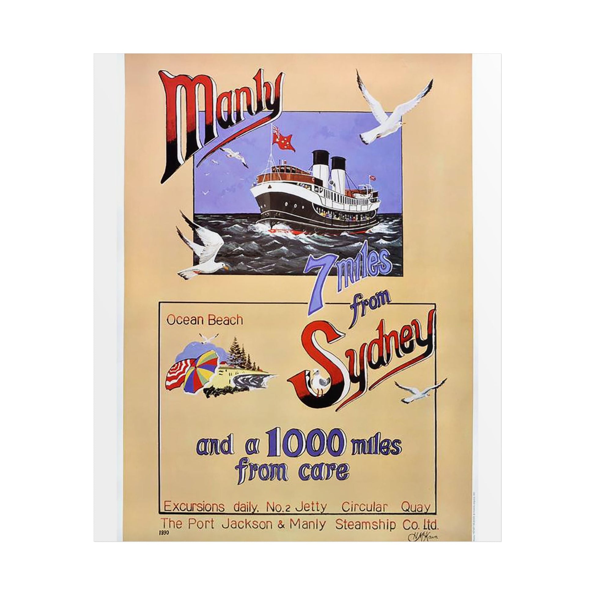 Lost Manly Customised Posters - Nautical Wall Art Print - Order Here, Special Requests Taken Here - Domestic and International Orders 